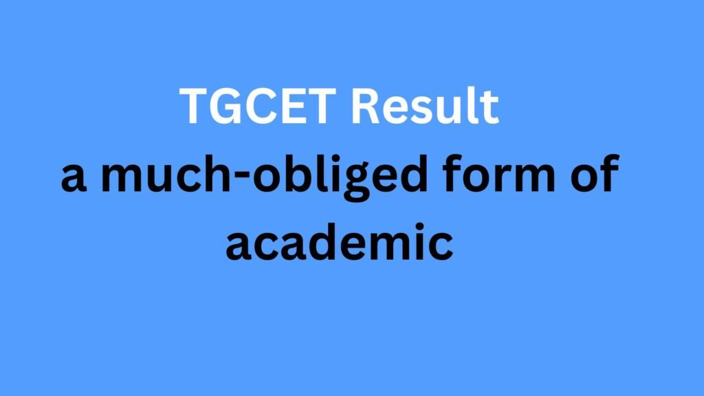 TGCET Result